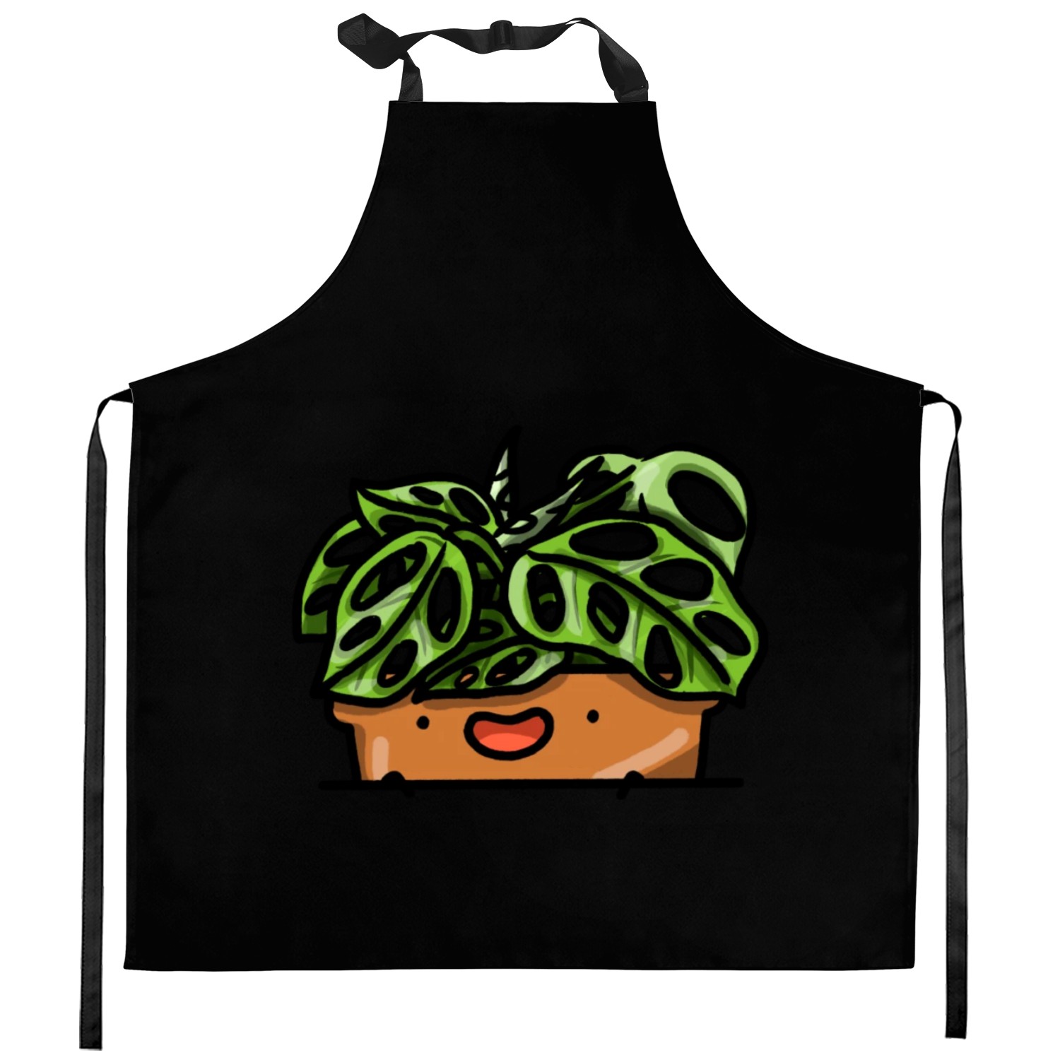 Pocket Plant Monstera Adansonii Kitchen Aprons