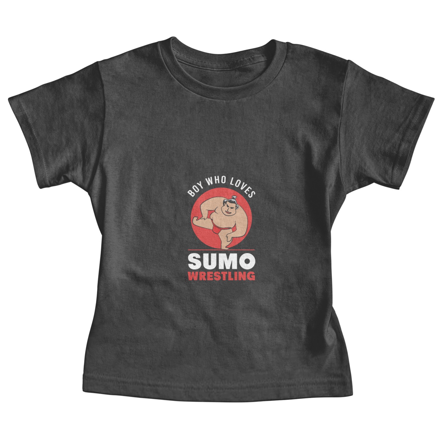 Sumo Wrestler Boy Japan Wrestling Baby Tees