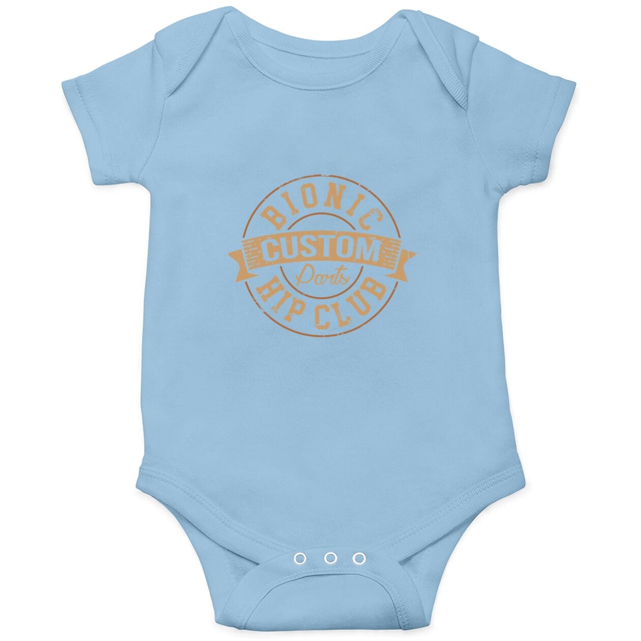 Bionic Hip Club Custom Parts After Surgery Gag Gift Baby Bodysuit