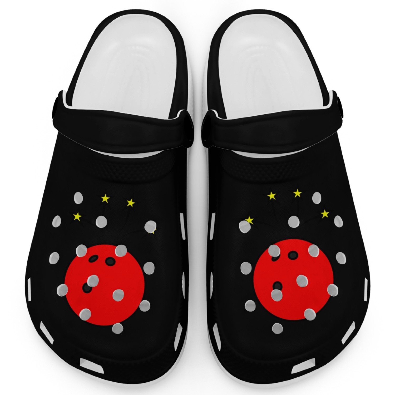 Bowling ball with stars Clogs