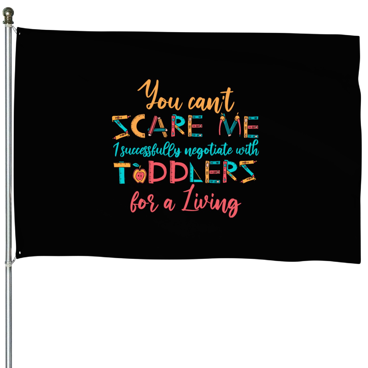 Daycare Teacher House Flags
