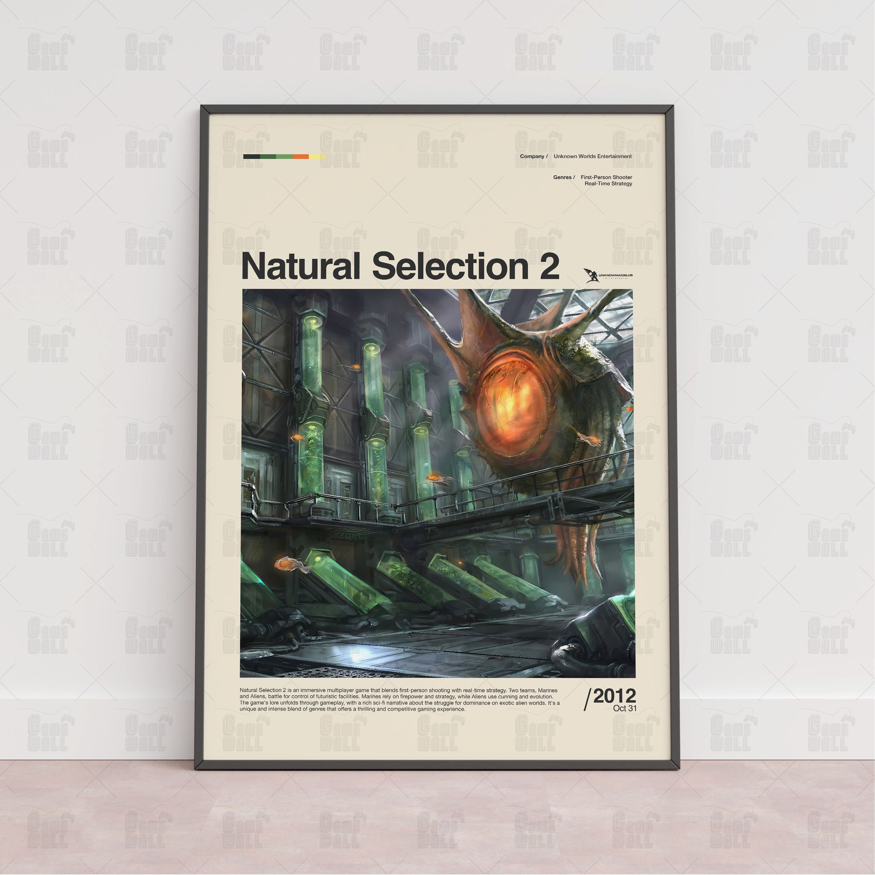 Natural Selection 2 Poster, Gaming Room Poster, Gaming Wall Poster, Gaming Print Poster, Game Gift,Video Games Poster,Gaming Wall Art Poster