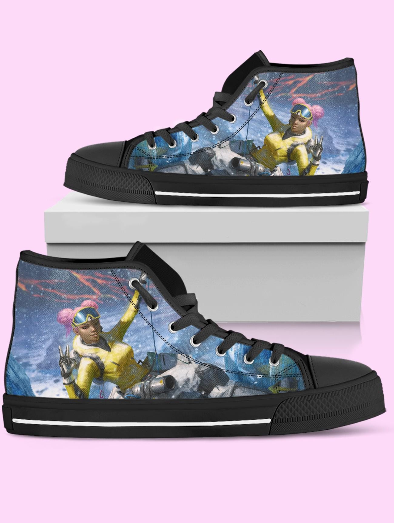 Lifeline High Top Shoes, Video Game Sneakers for Women, Men