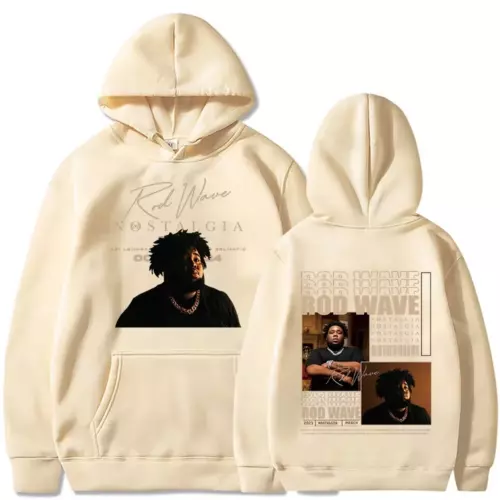 Rod Wave Tour Fashion Casual Nostalgic Hip Hop Music Printed Hoodie