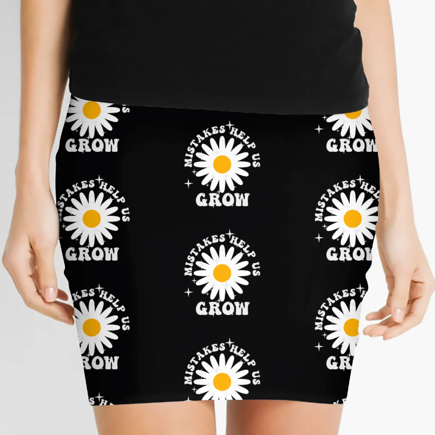 Mistakes Help Us Grow Back To School Motivational Women's Mini Skirts