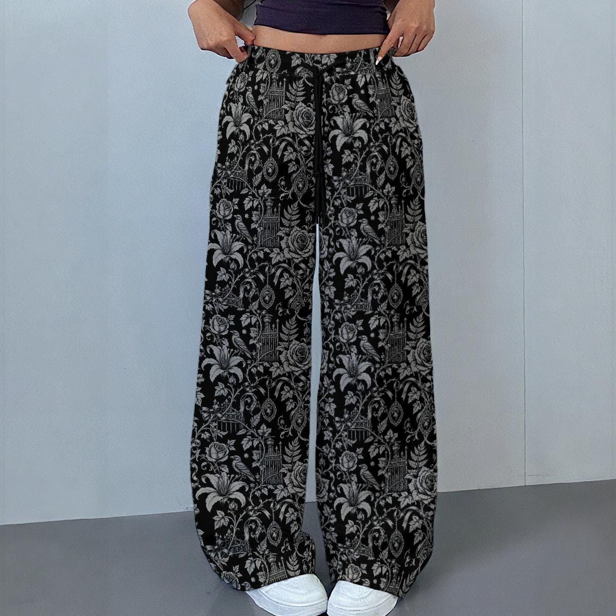 Mourning Blooms | The Covert Goth Collection | Women's Casual Pants