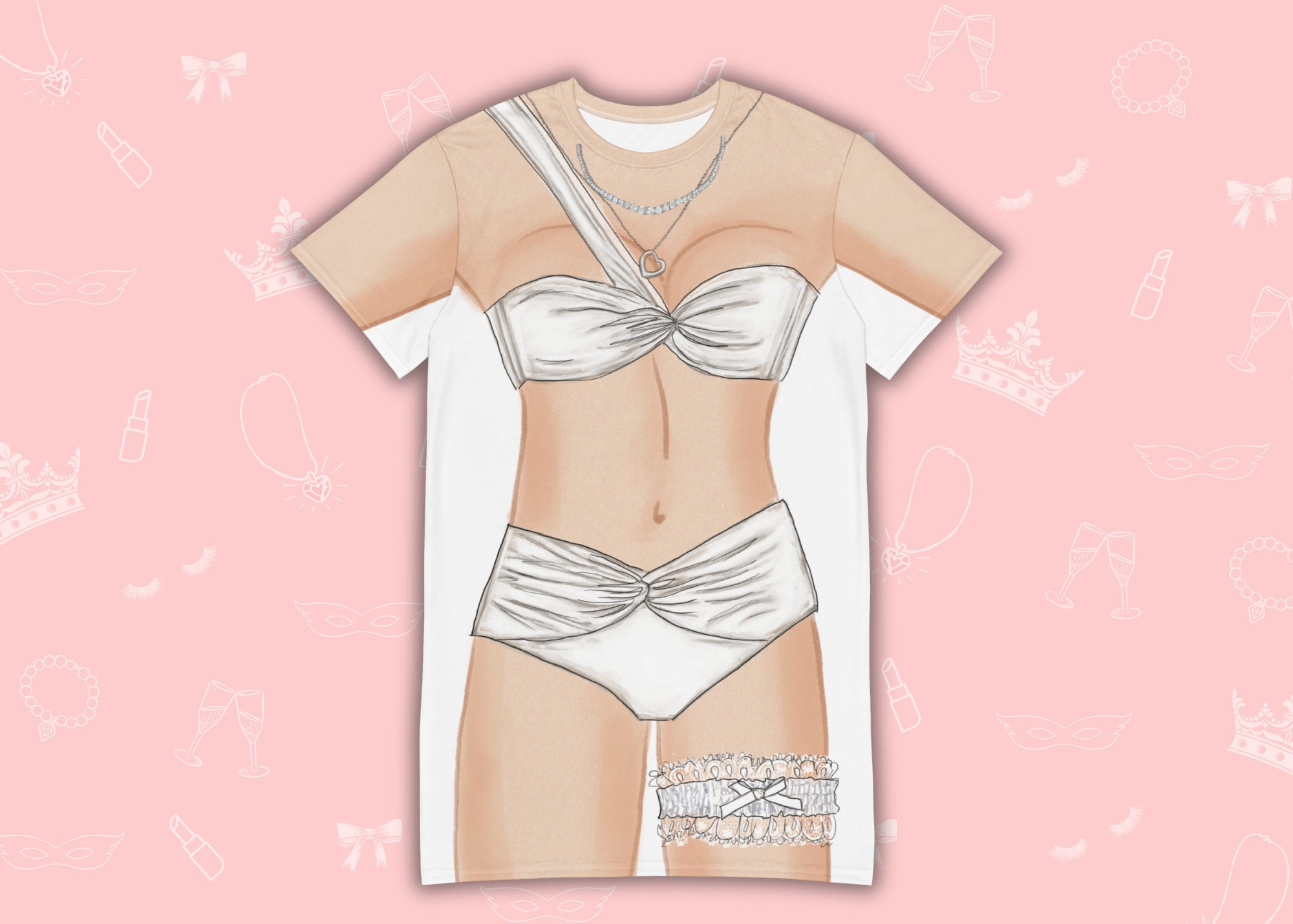 Bride Bikini T-Shirt Dress | Easy Costume, Fun Loungewear, Unique Gift