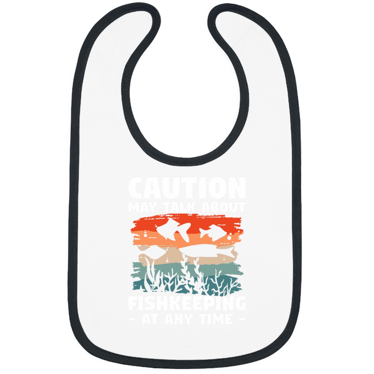 Caution May Talk About Fishkeeping At Any Time Fishkeeper Bibs