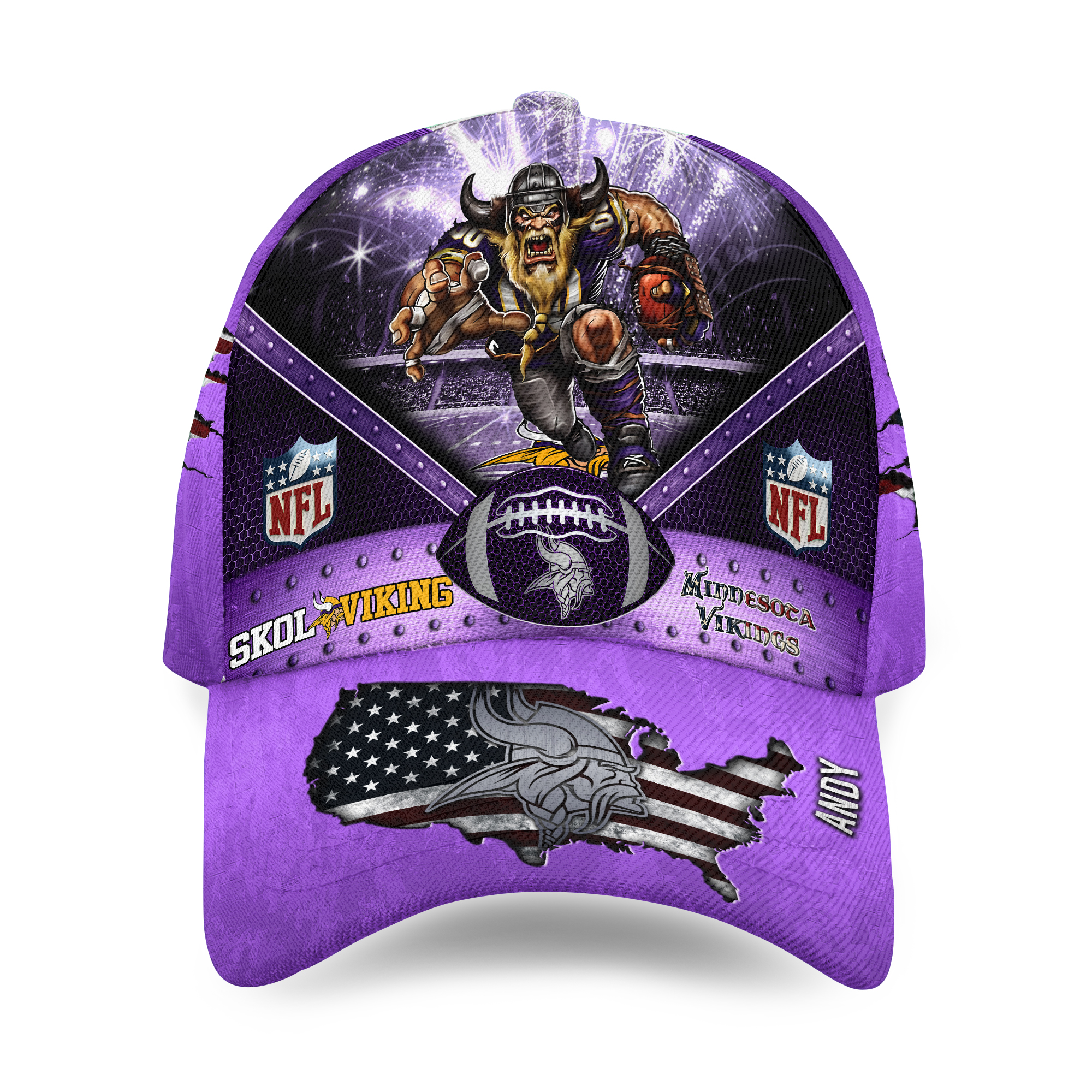 Minnesotas Team Vikings Baseball Cap, Hot Gift For Men and Women