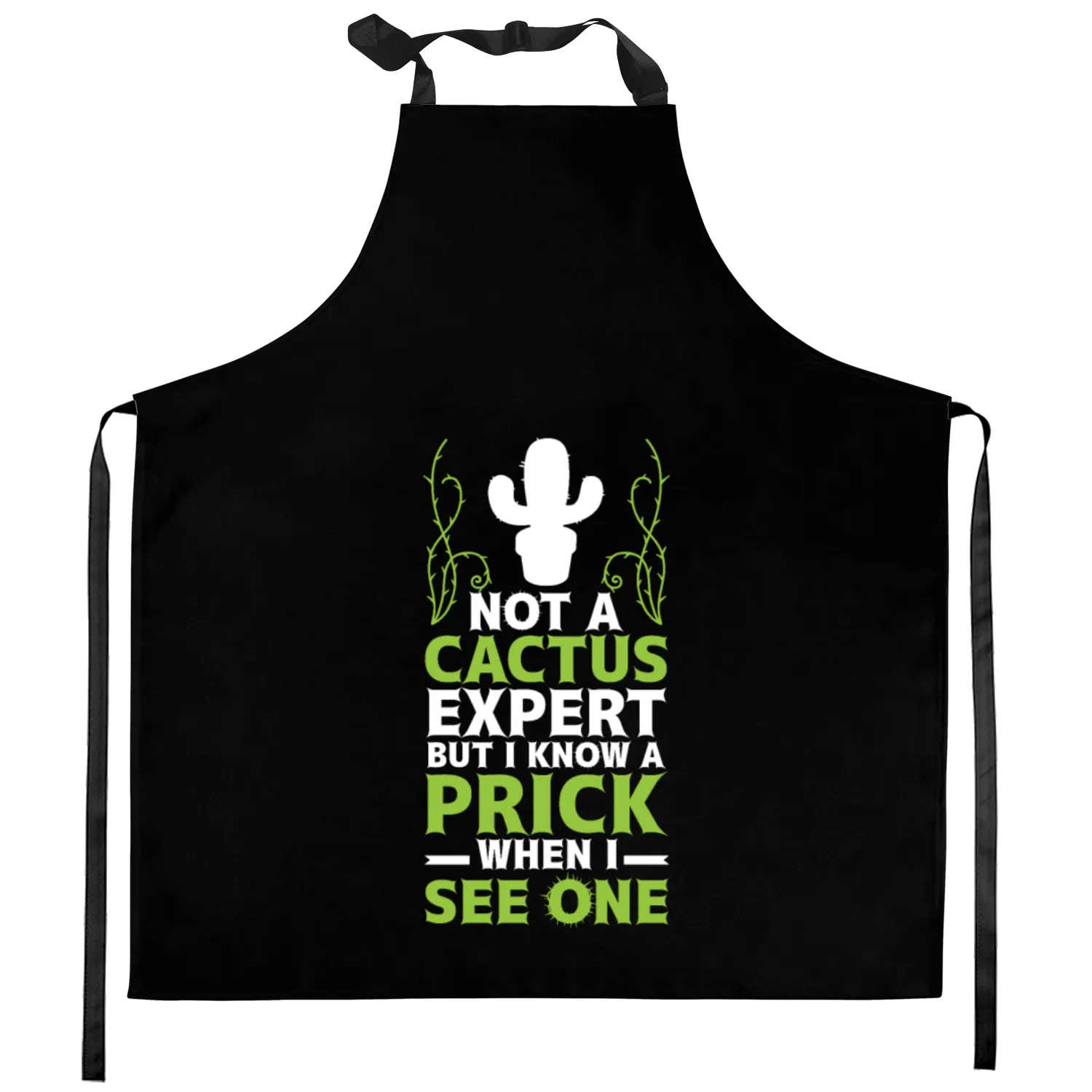 Not A Cactus Expert Sarcastic Valentines Day Prick Kitchen Aprons