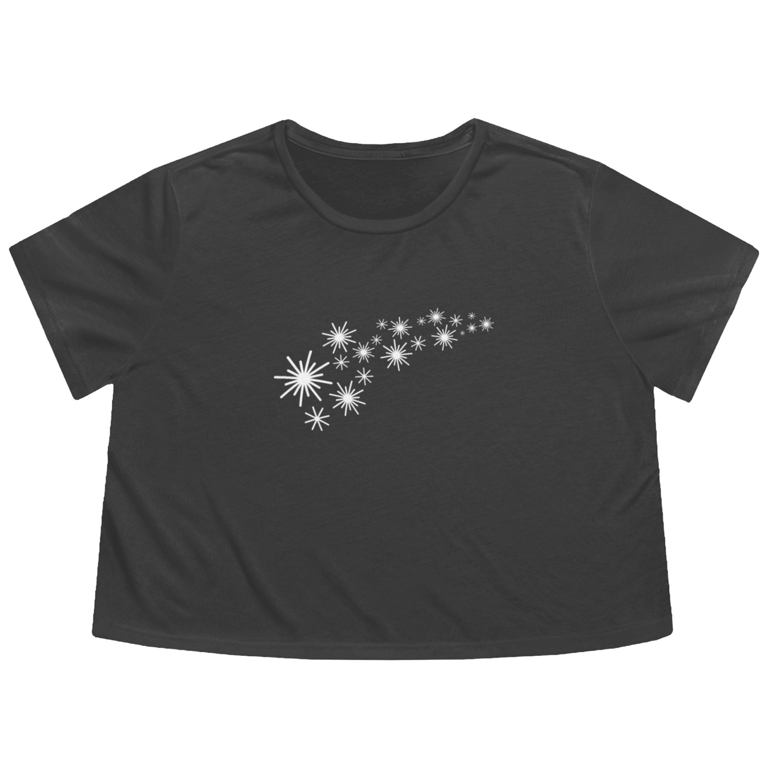 Starfleet White Flowy Cropped Tees