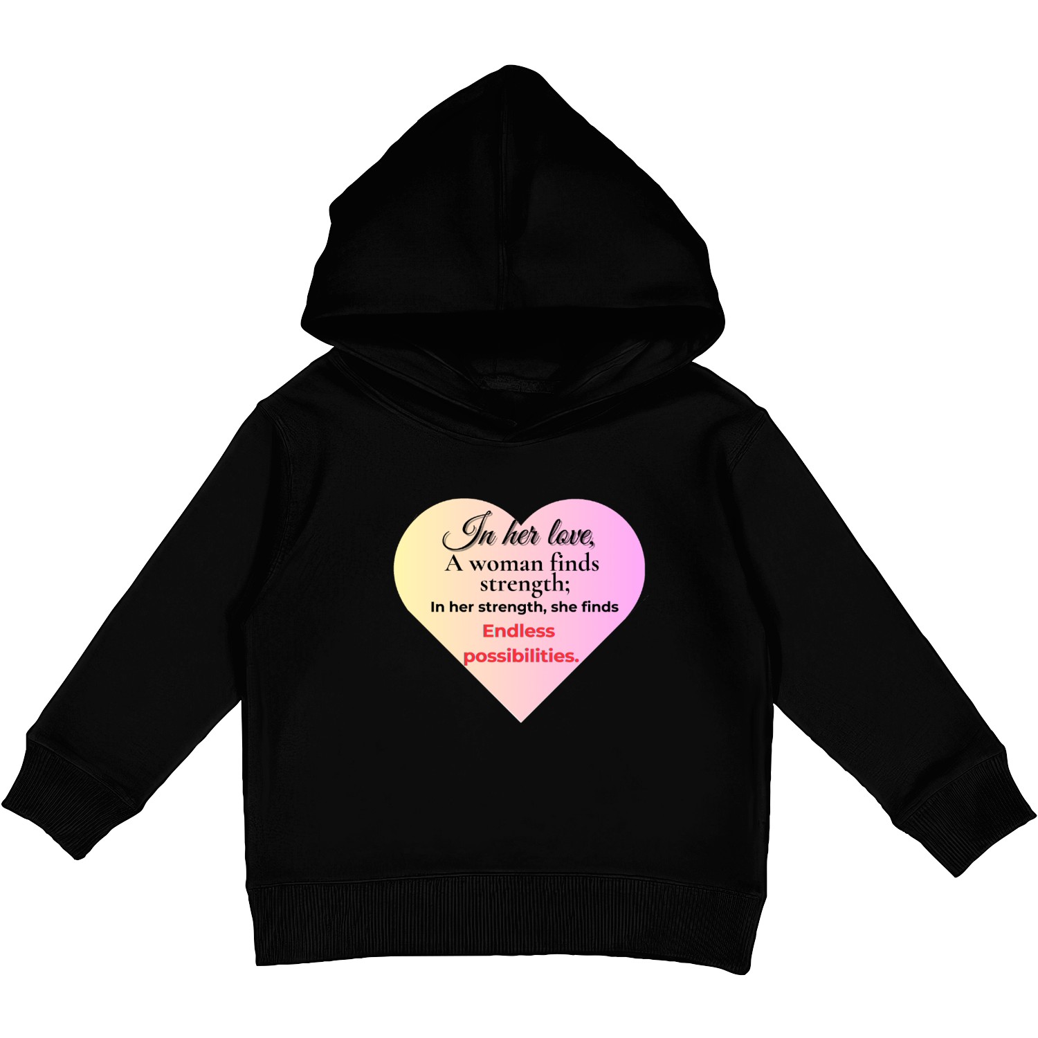 Woman in love Kids Pullover Hoodies