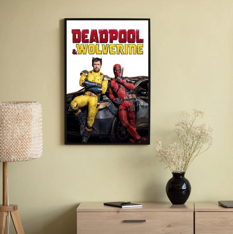 Deadpool & Wolverine Movie Poster, Gift For Mother's Day, Father's Day