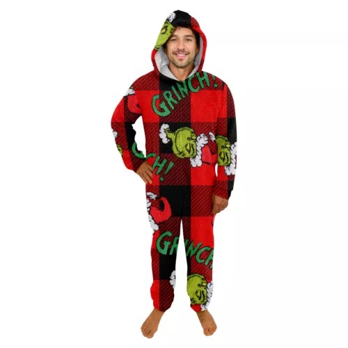 Funny Character Hooded Jumpsuit | Christmas Pajama Outfits | Family Matching Pajamas
