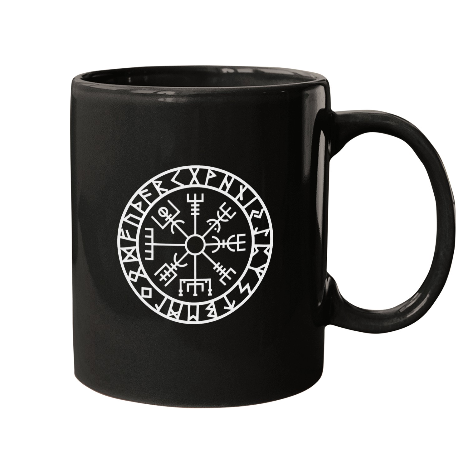Vegvisir The VikingRunic Compass Symbol for Guidance Mugs