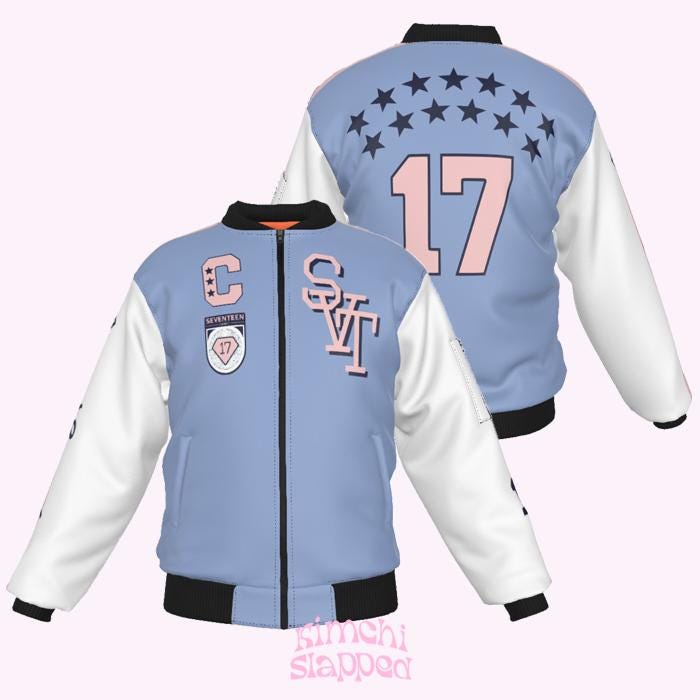 Seventeen Jacket, Seventeen Outfit, Kpop Bomber Jacket, Kpop Jacket, Seventeen Kpop Jacket, SVT Jacket, SVT Kpop Jacket, Seventeen Tour Kpop