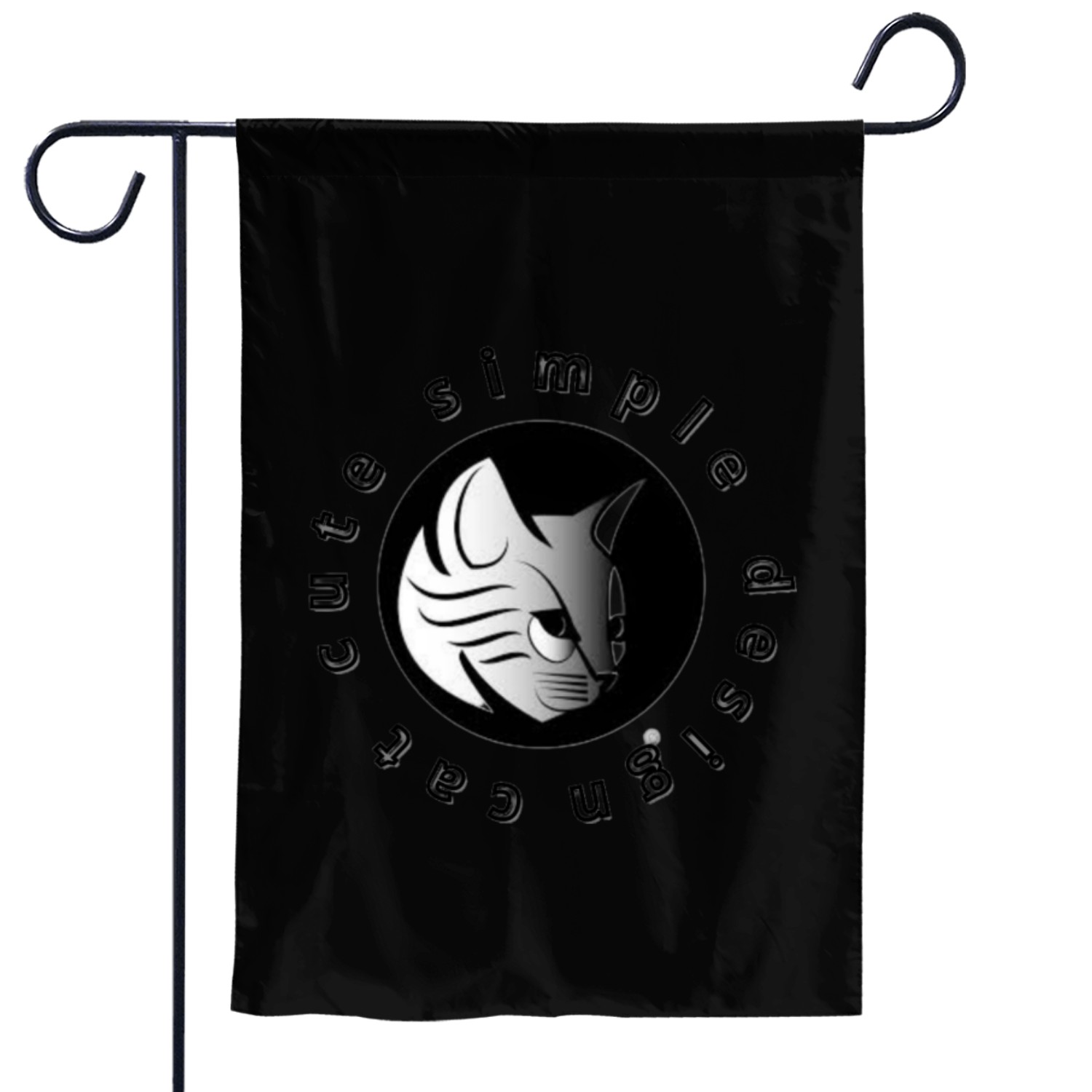 cat cute simple design Garden Flags