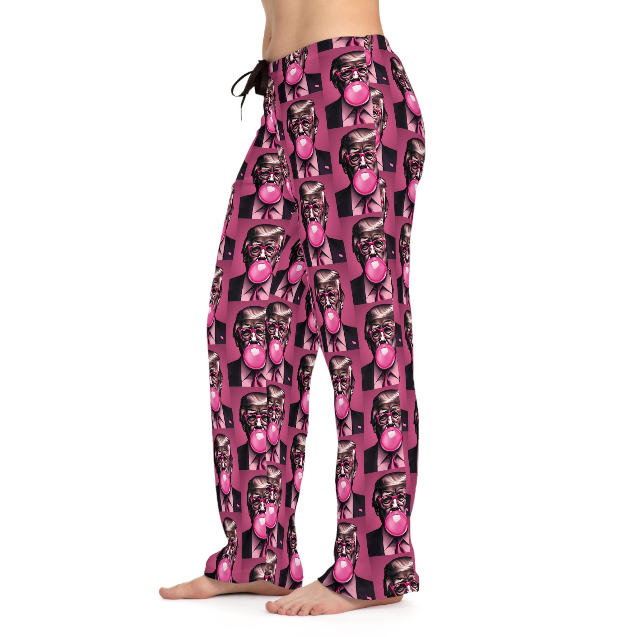 Trump Bubblegum Women's Pajama Pants, Relaxing Sleepwear, Cozy Lounge Pants
