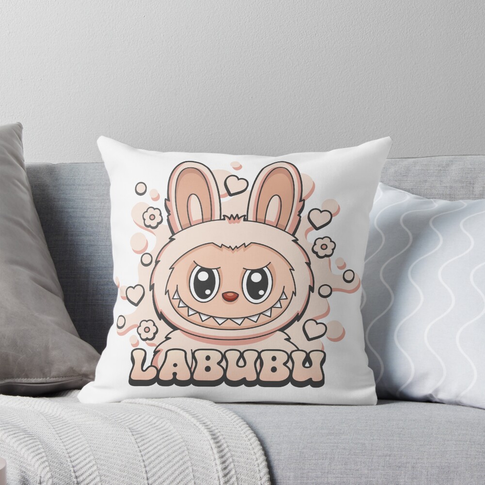 Labubu Soymilk Pillow, Cute Labubu Pillows Gift, Gift for Fan
