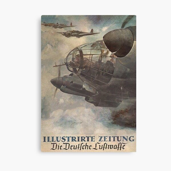 Luftwaffe Bombers...German 1941 Magazine art Canvas