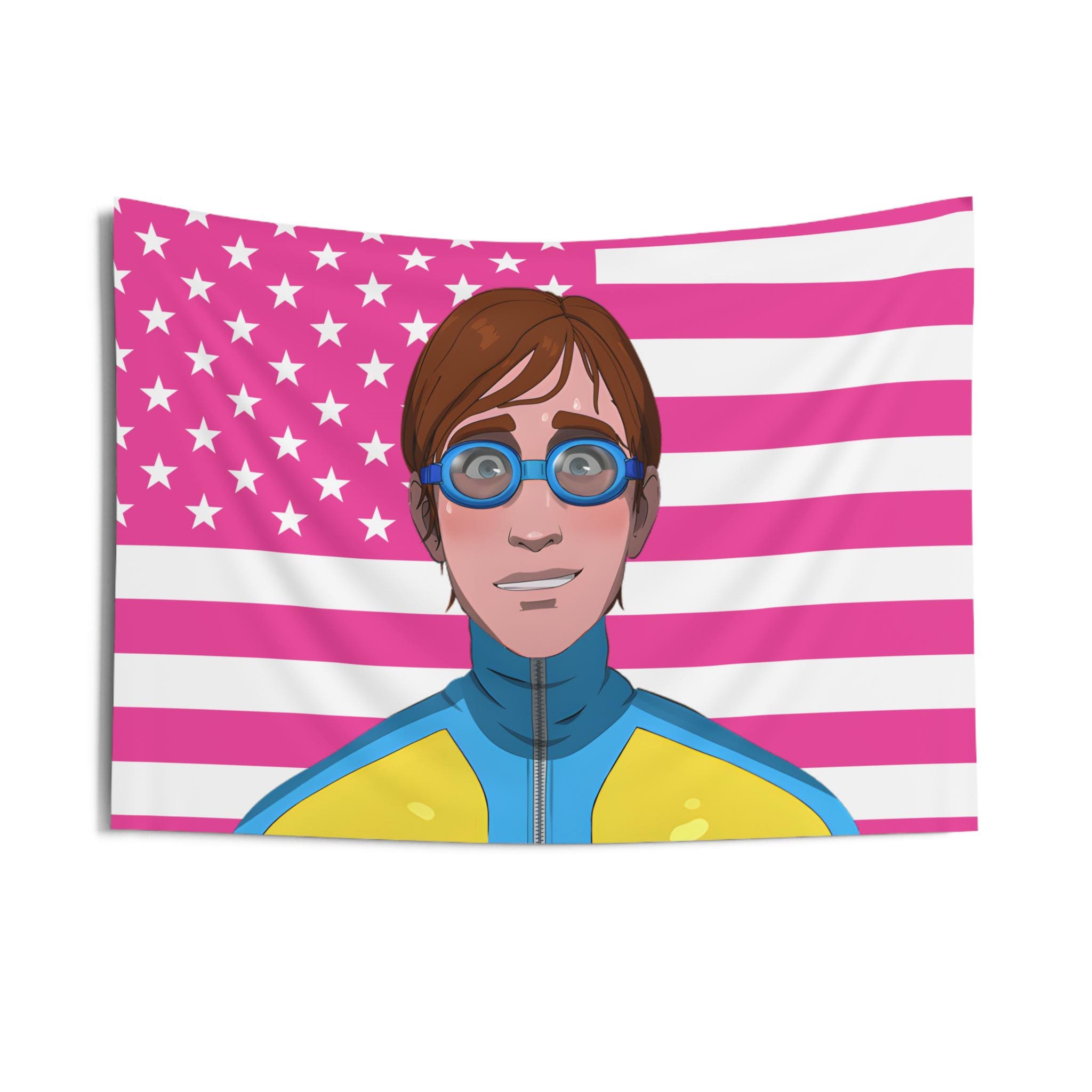 Waterboy (Dispatch) Flag, Waterboy Indoor Wall Tapestries, Waterboy Dispatch Pink Flag