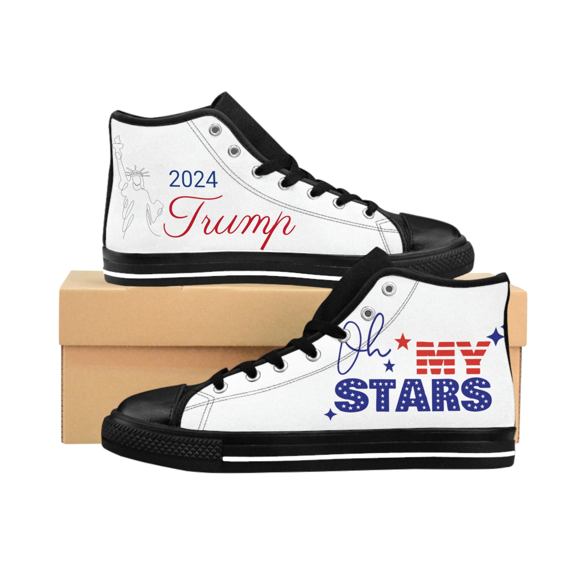 Custom Trump Shoes-Sneakers 2024 Election Trump USA Maga Sneakers