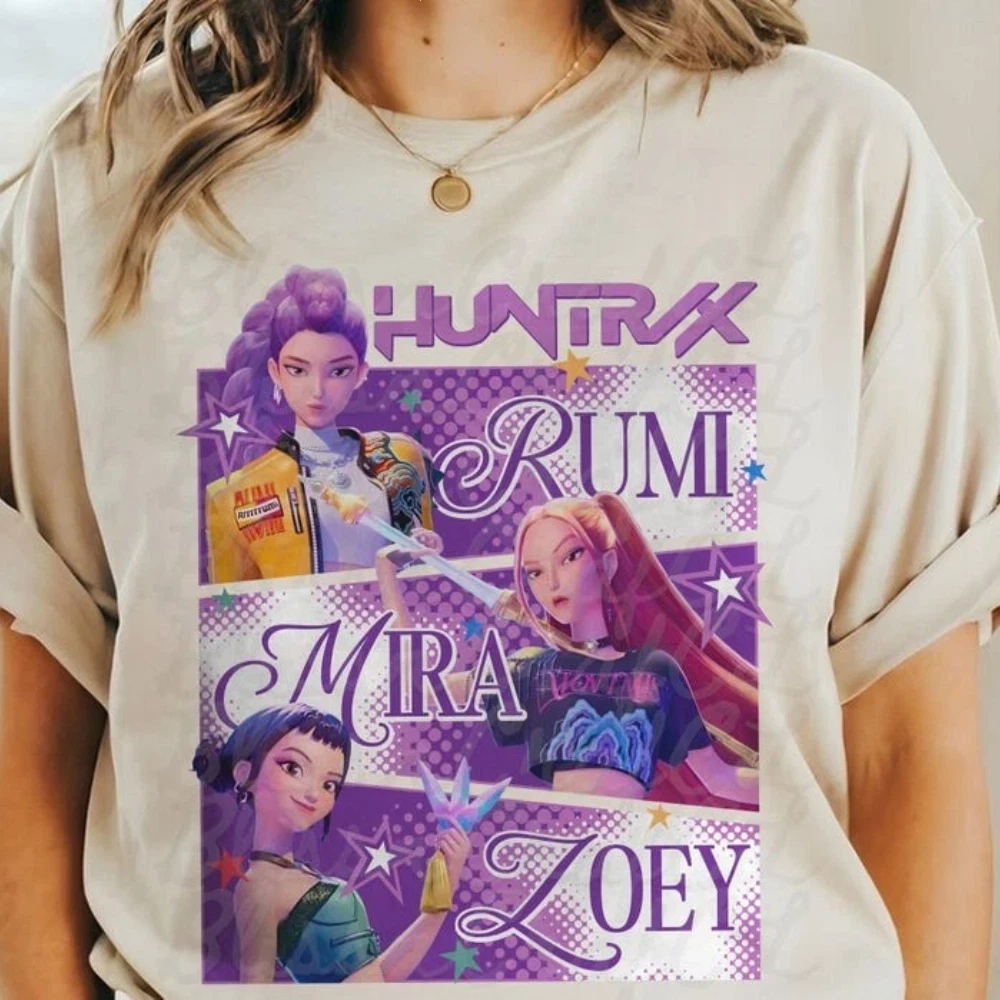 Kpop Demon Hunters Shirt, Huntrix Girl T-Shirt, Demon Hunter Merch, Gift For Fan