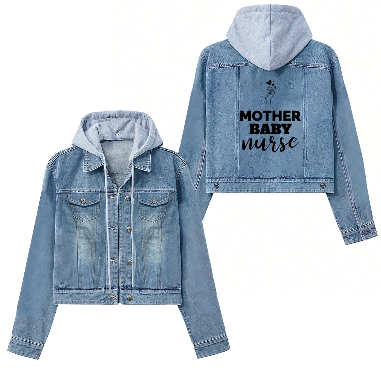 Mother Baby Nurse Women's Denim Jackets