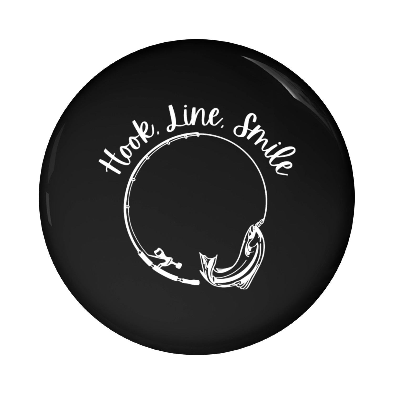 Hook, Line, Smile Pin Buttons