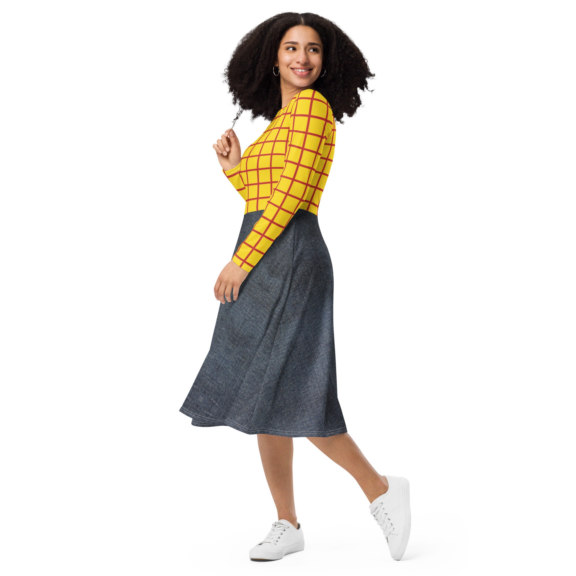 Cowboy Long Sleeve Dress - Halloween Dress - Cosplay Costume