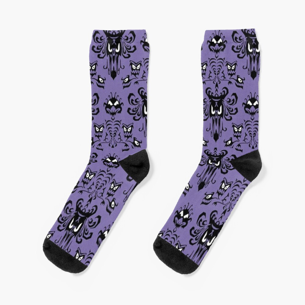 haunted purple wallpaper Socks