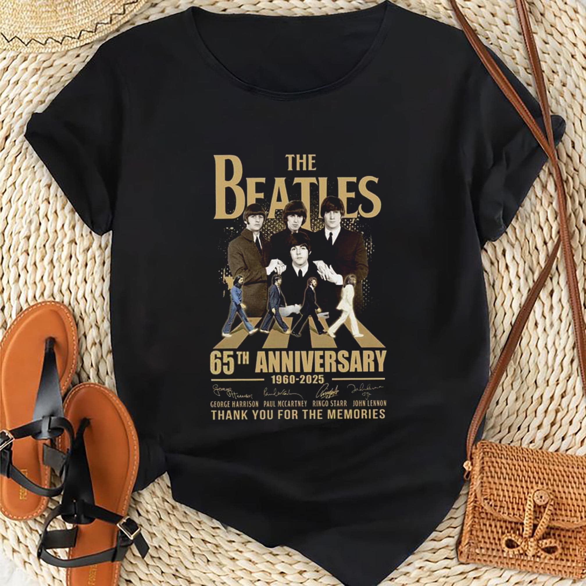 The Beatles Band 65th Anniversary T-Shirt, Rock Band The Beatles 90s Vintage Shirt, The Beatles Fan Gift The Beatles Merch, The Beatles Tee