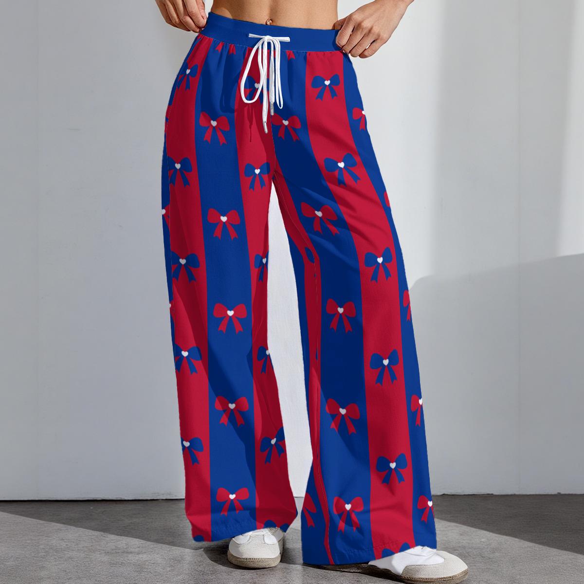Buffalo Football Stretch Pants, Women's Game Day Leggings, Tailgate Outfit, Cute Football Trousers