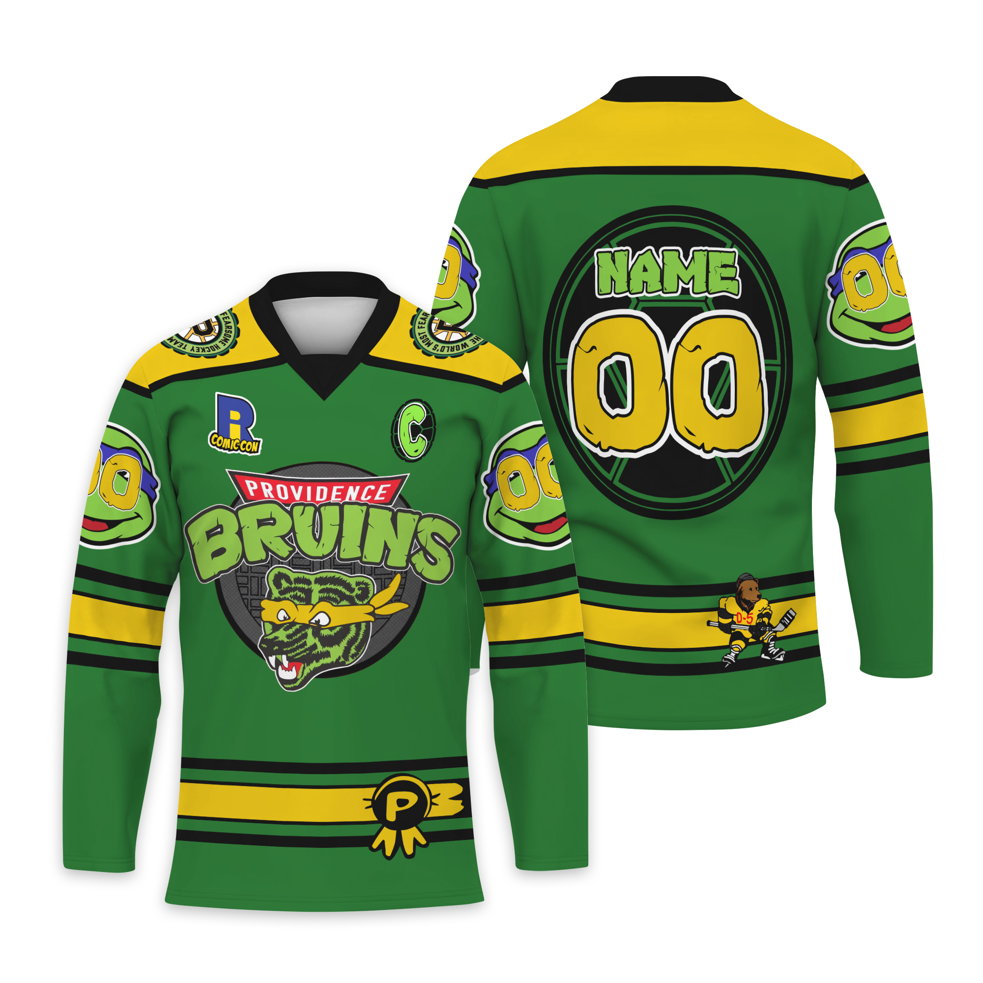 Personalized Providence Bruins TMNT 2025 Hockey Shirt Men's Fan Gear Xmas Gift