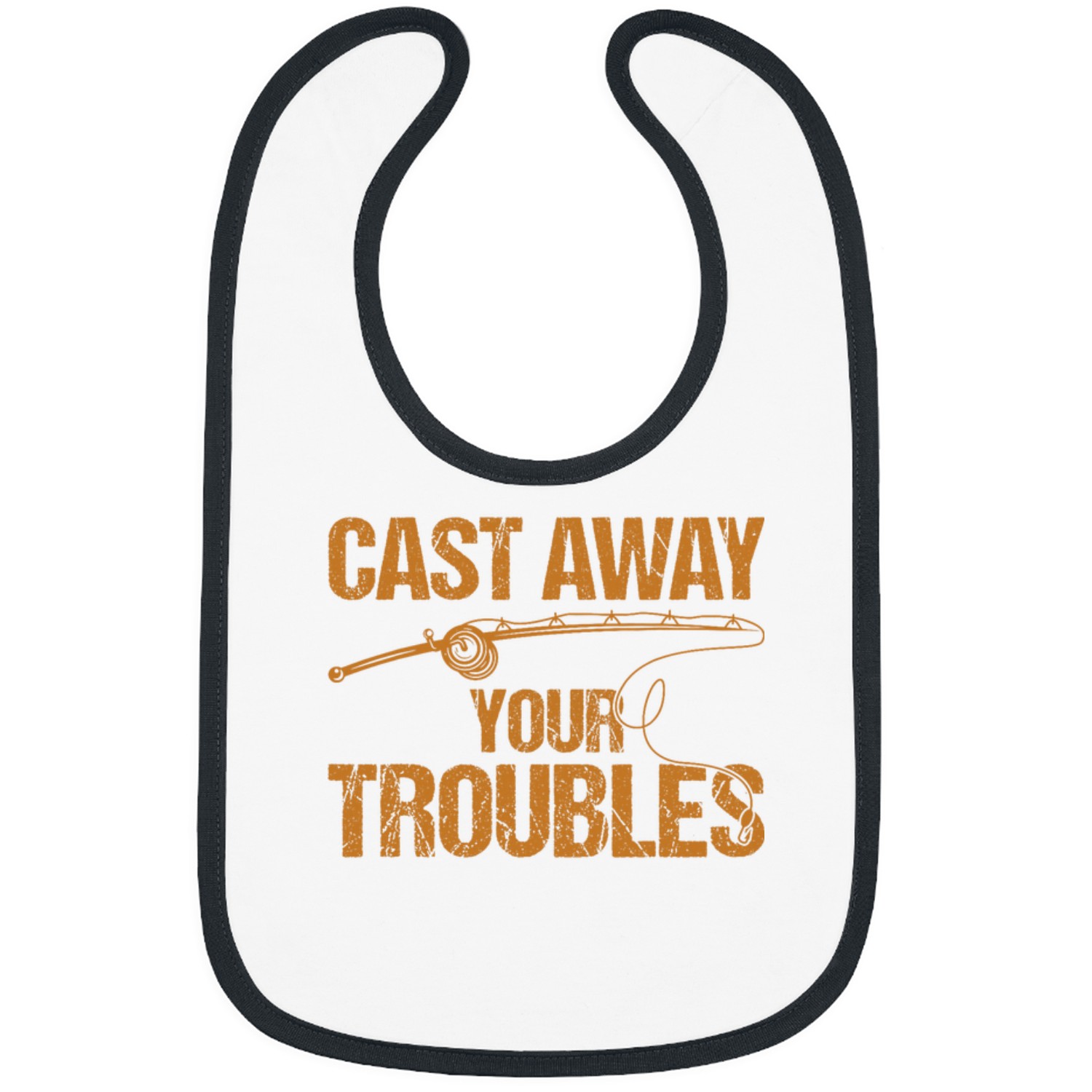 Cast Away Your Troubles 4 Bibs