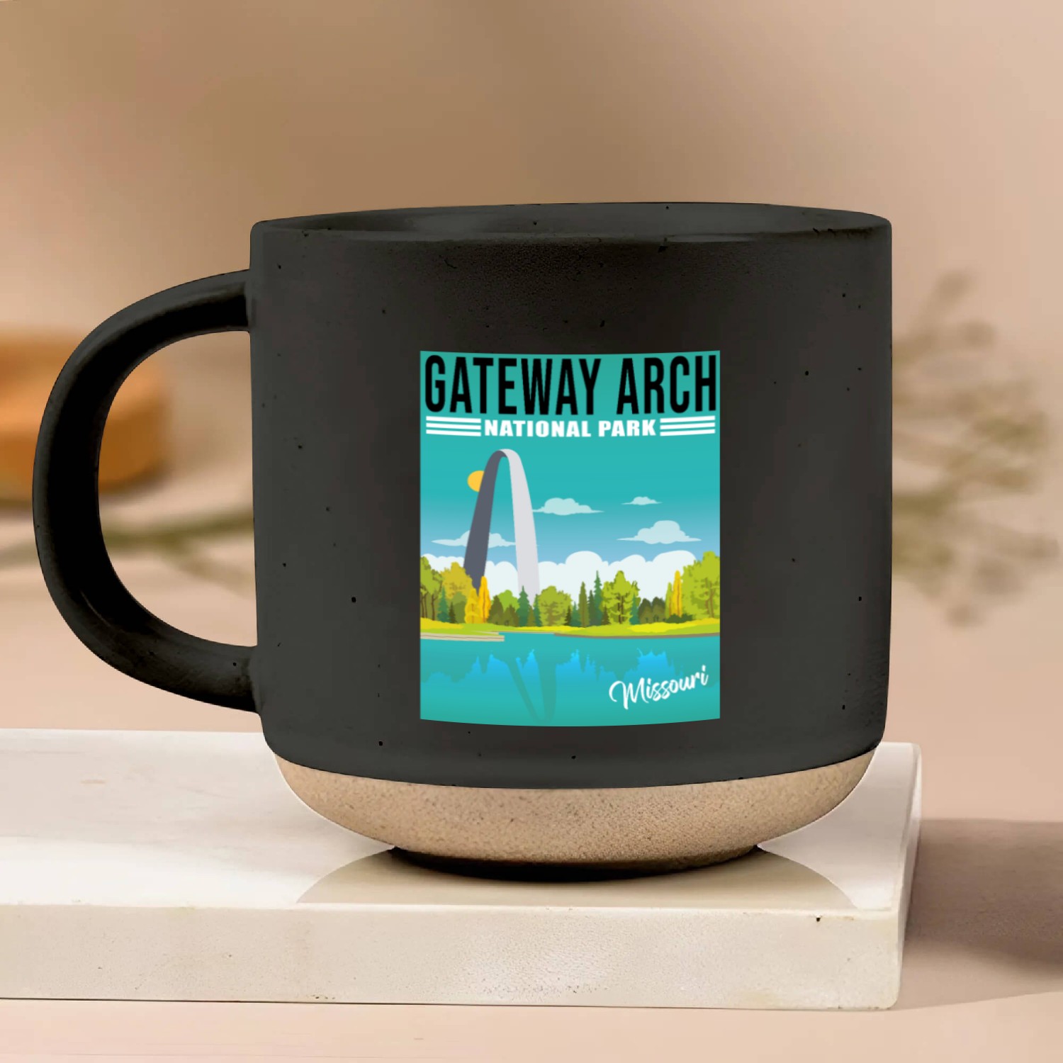 Gateway Arch National Park Missouri, St Louis Pottery Mugs