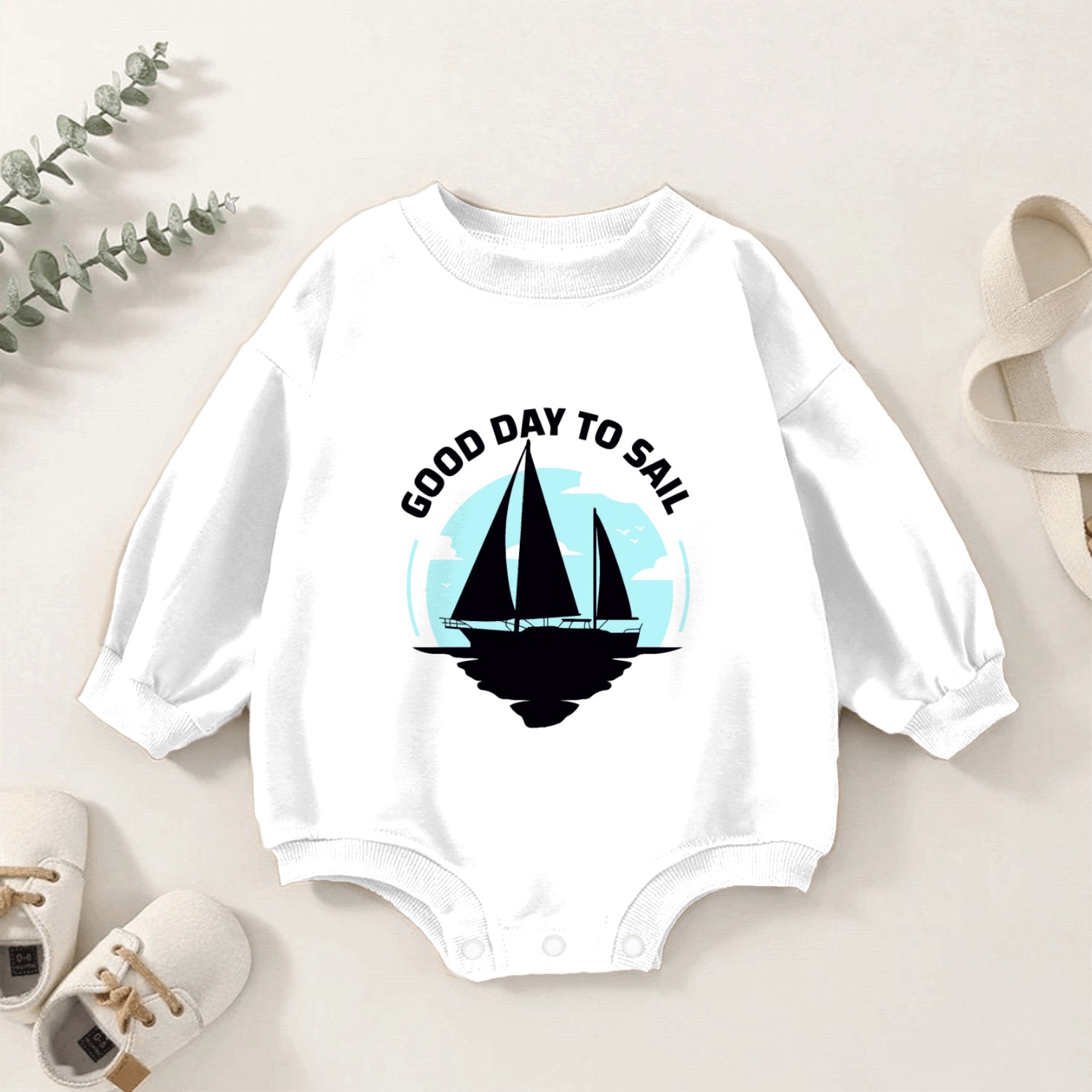Good Day To Sail Baby Romper Sweatshirts