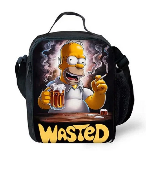 The Simpsons Kids Lunch Bag, School Picnic Bag