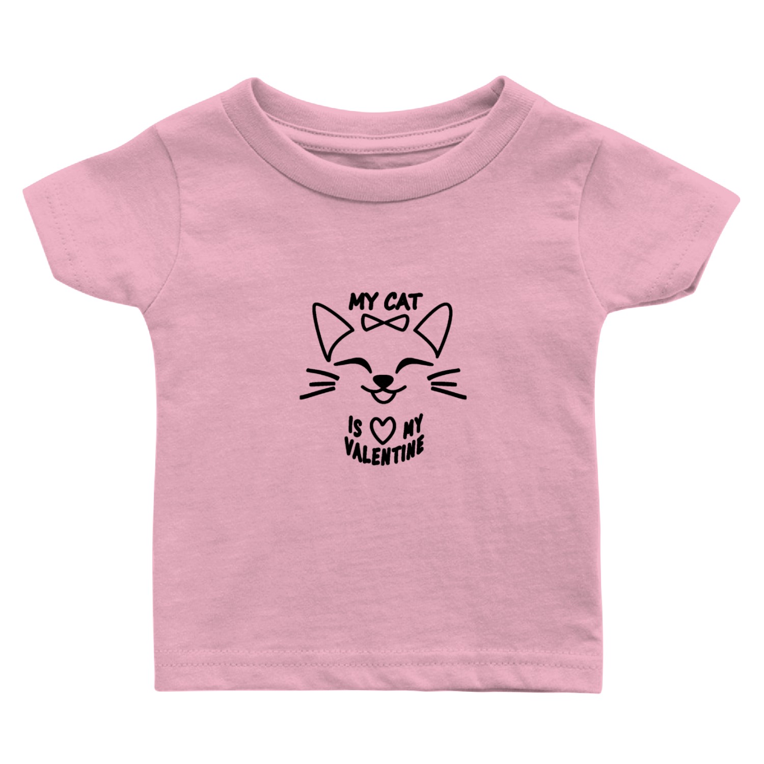 my cat is my valentine Baby T Shirts