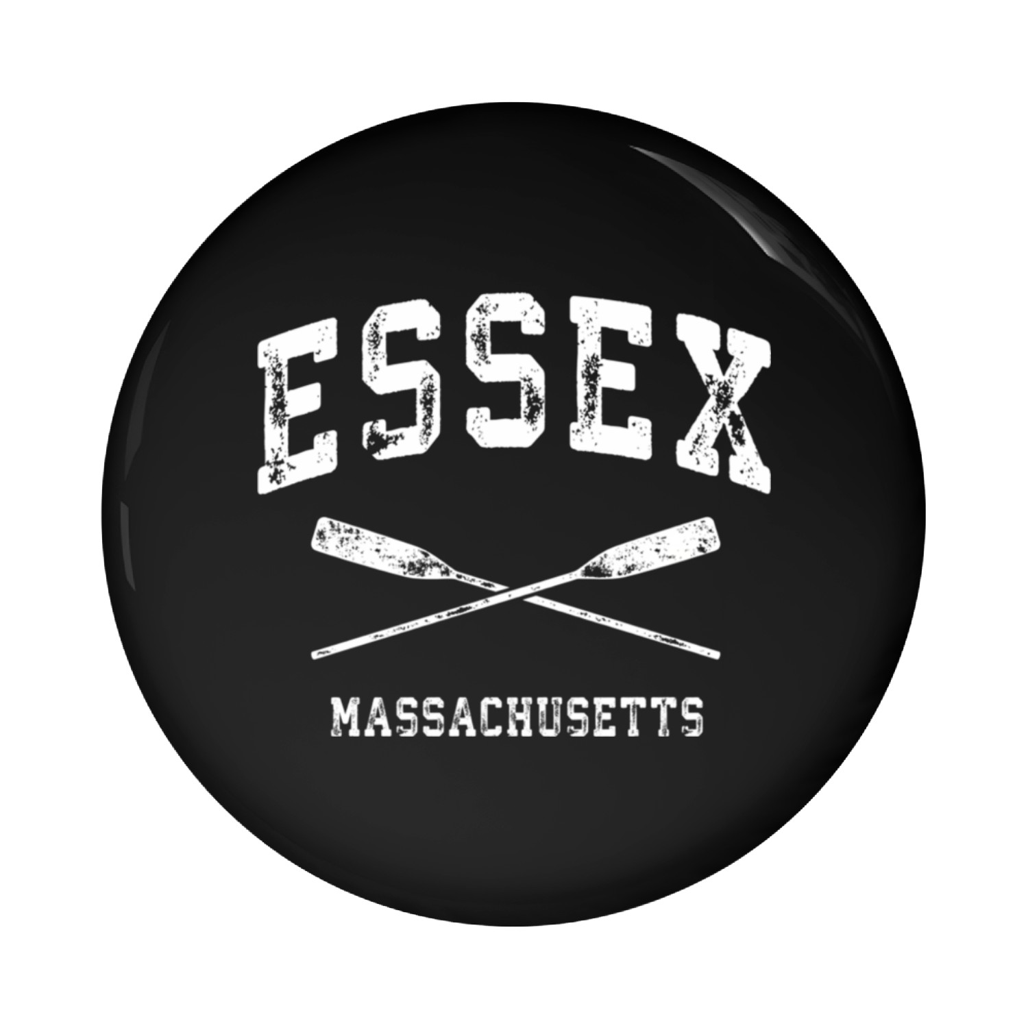 Essex Massachusetts Nautical Crossed Oars Pin Buttons