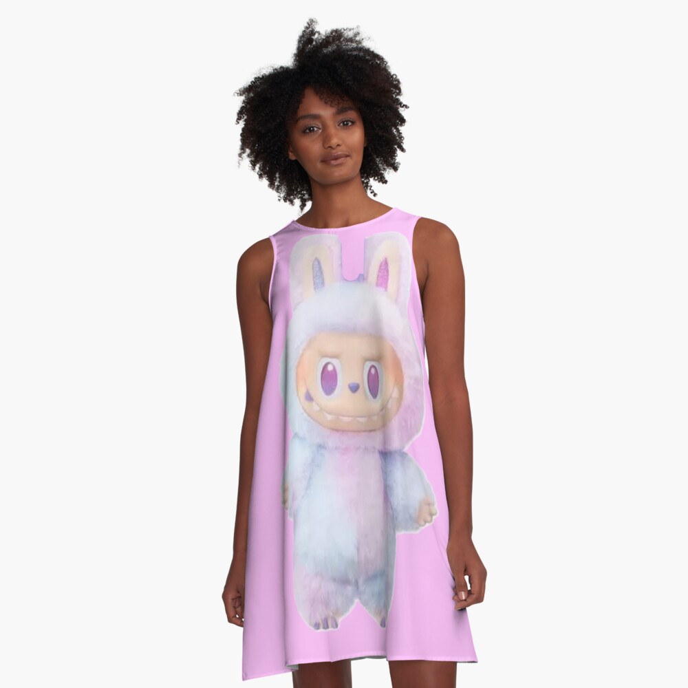 the loyalty labubu #labubu #PopMartLabubu #CuteHorror #CreepyCute A-Line Dress