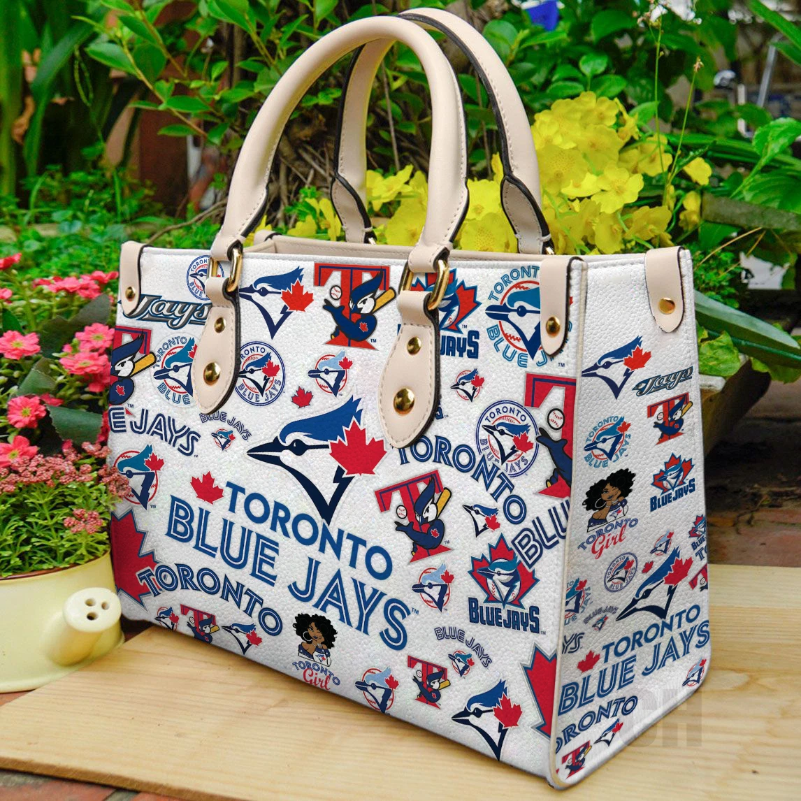 Toronto Blue Baseball Team Jayss Leather Handbag
