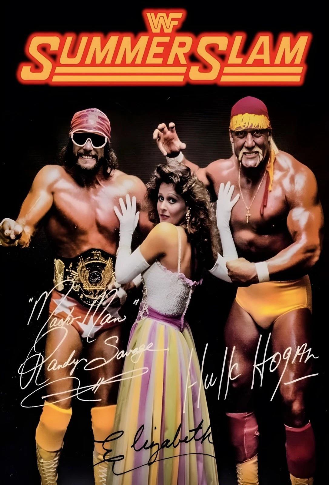 Hulk Hogan WWF Wrestling Poster WrestleMania SummerSlam 1988 Vertical Premium Matte