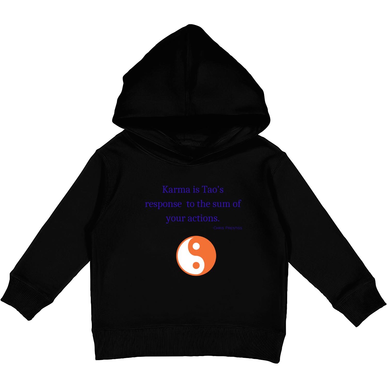 Karma is Tao's response to the sum of your actions Kids Pullover Hoodies