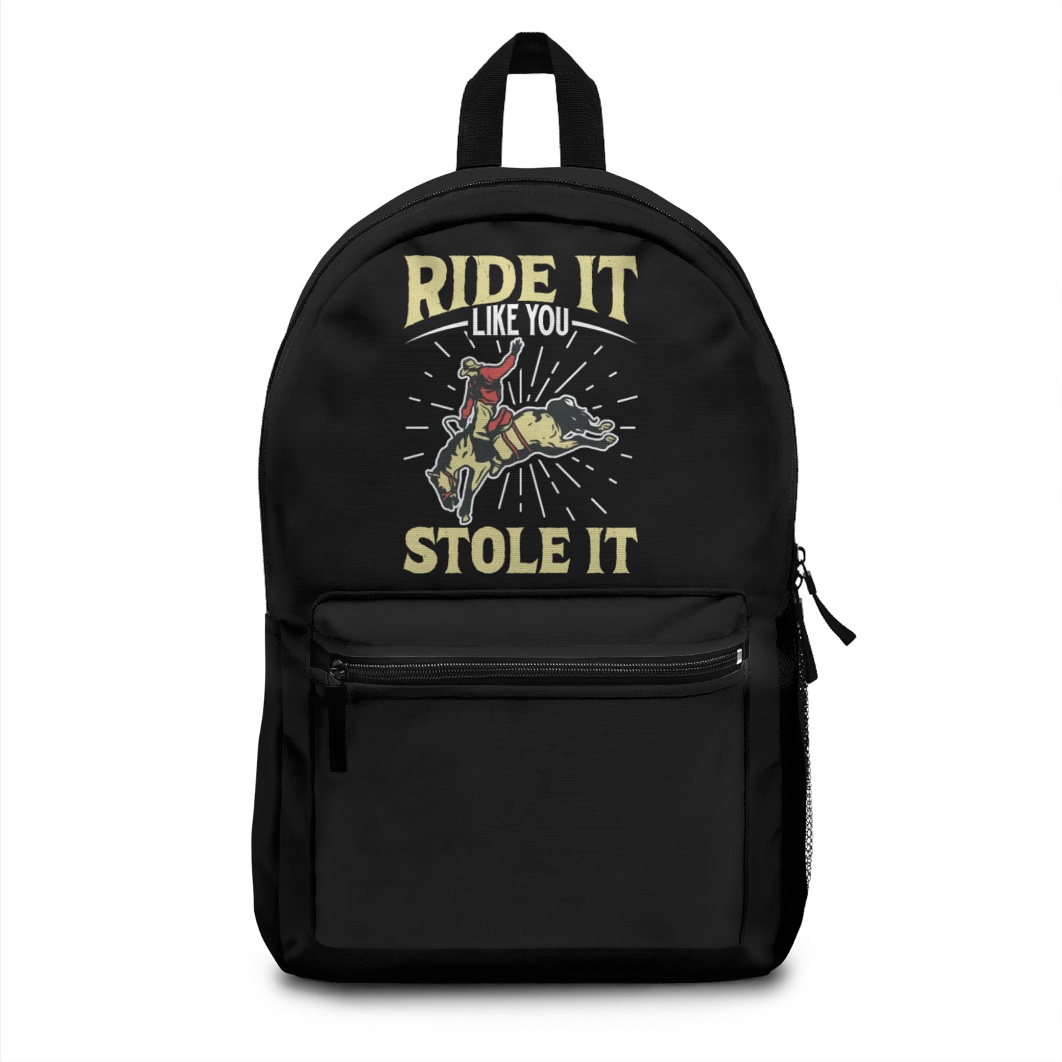 Cowboy Barn Bull Rider Rodeo Country Western Gift Backpacks