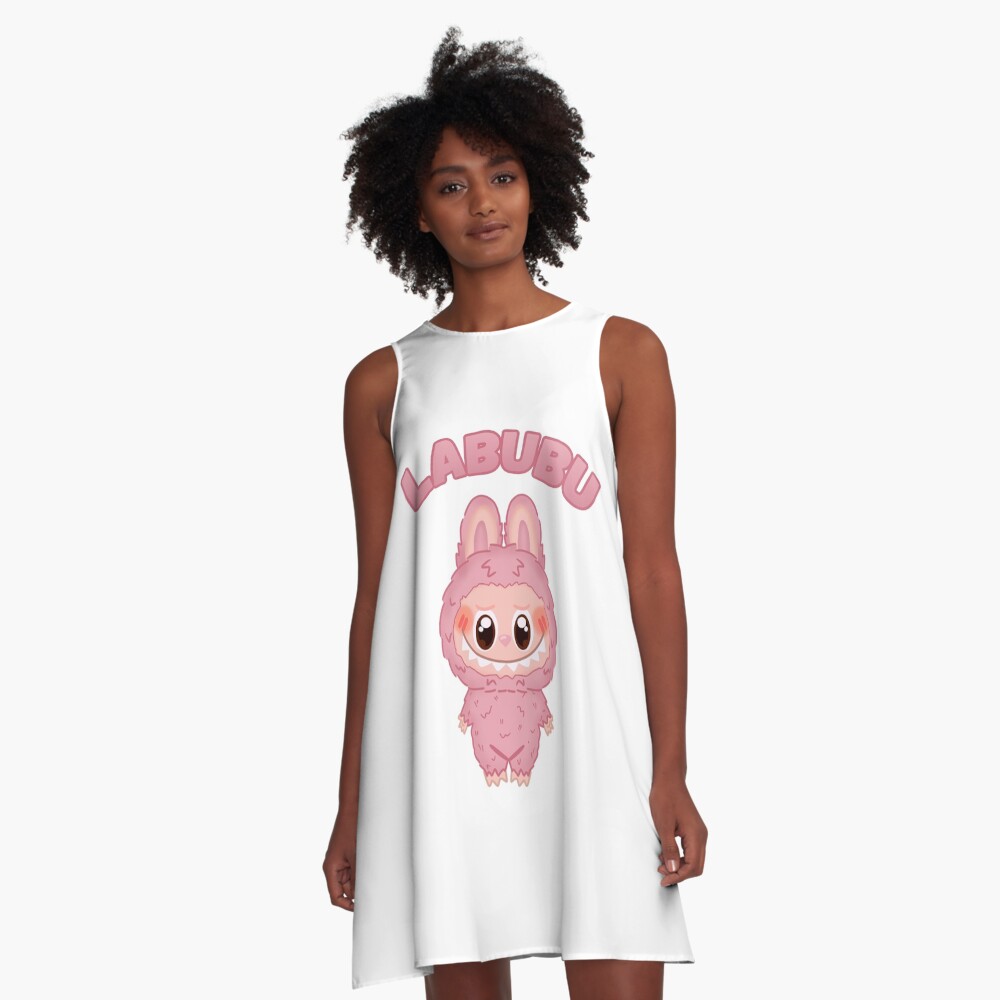 Labubu Lychee Berry Version 2 A-Line Dress, Gift for Her
