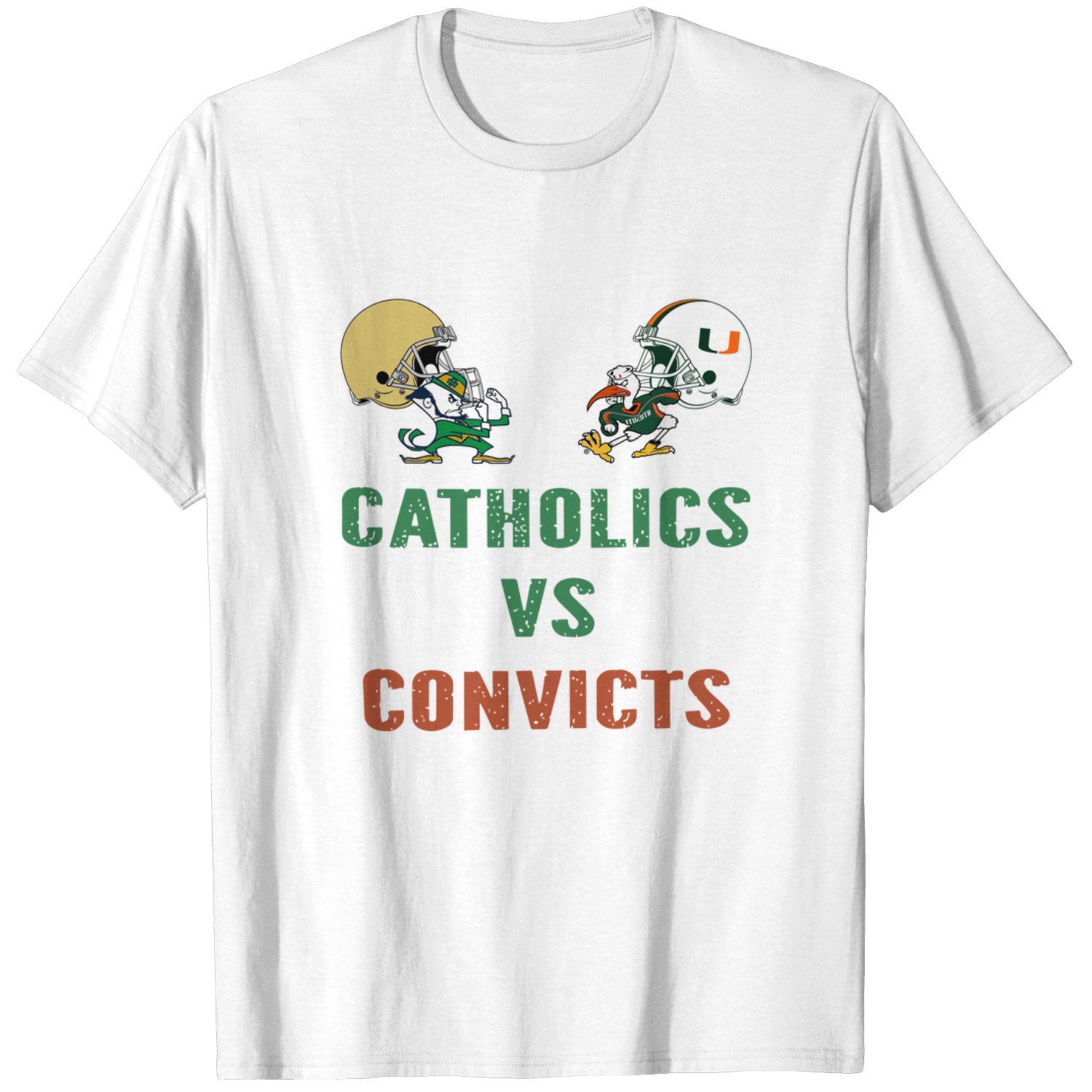 Catholics vs Convicts Vintage 1988 T-Shirt