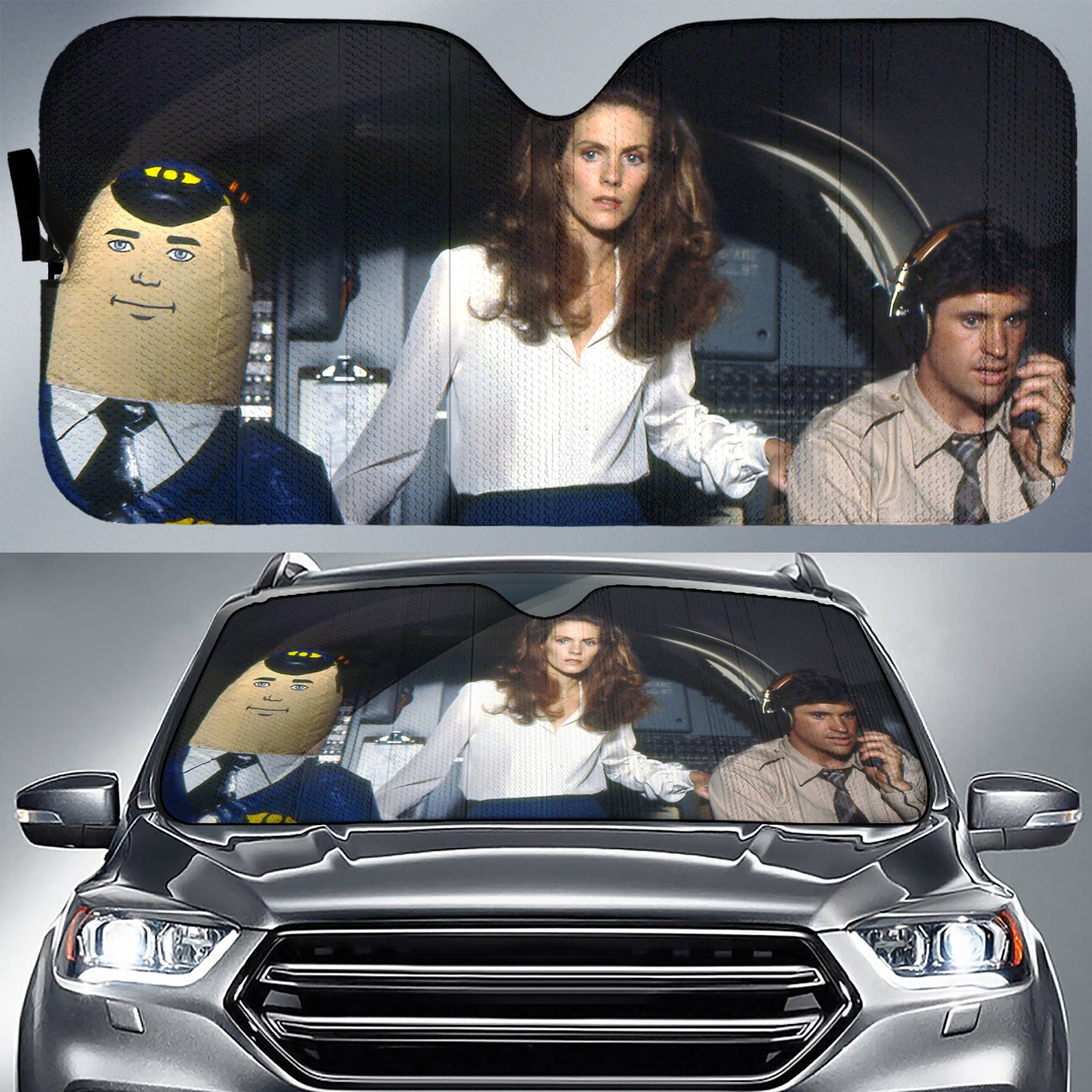 Airplane 1980 Movies Car Sun Shade Ted Striker Car Sun Shade