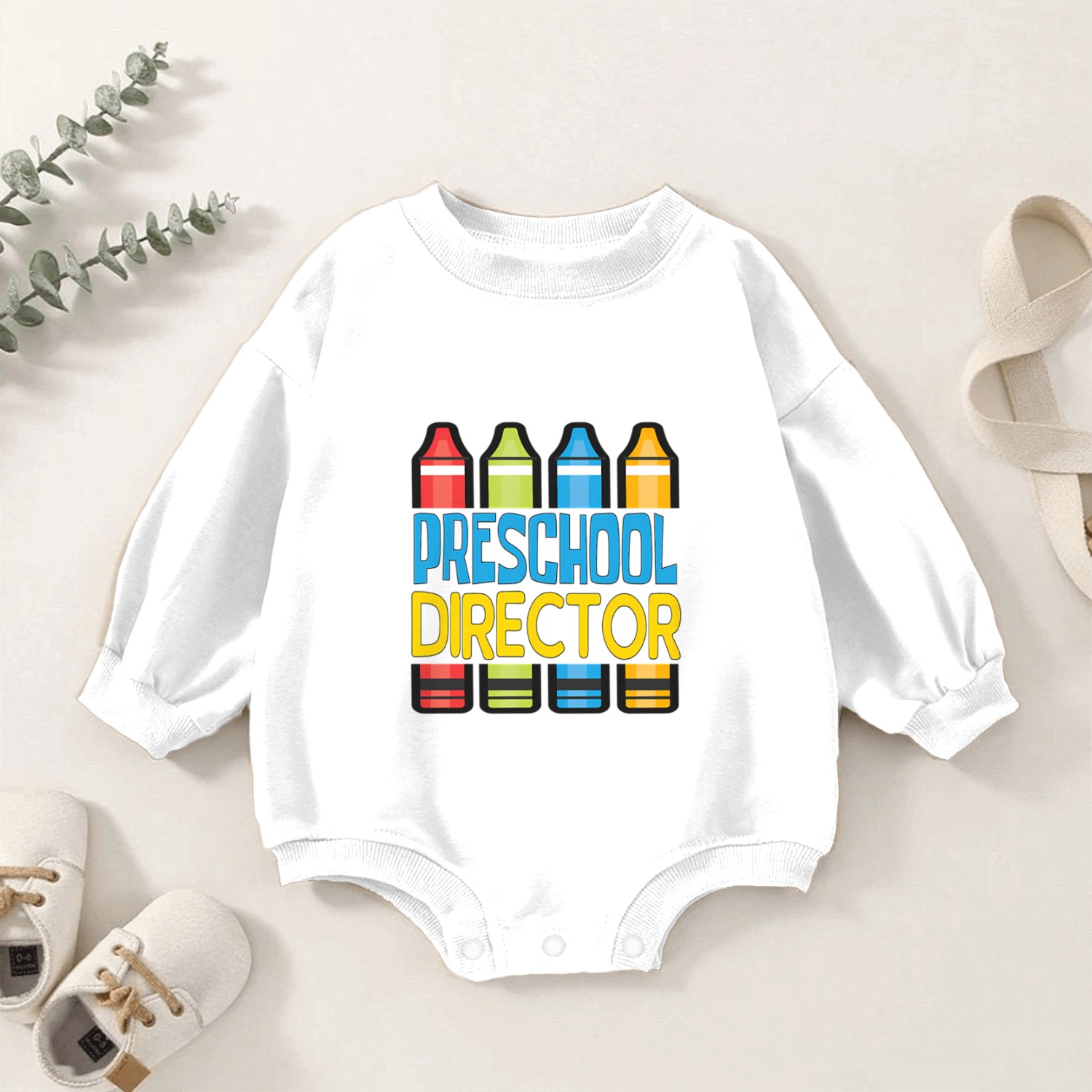 Preschool Director Baby Romper Sweatshirts