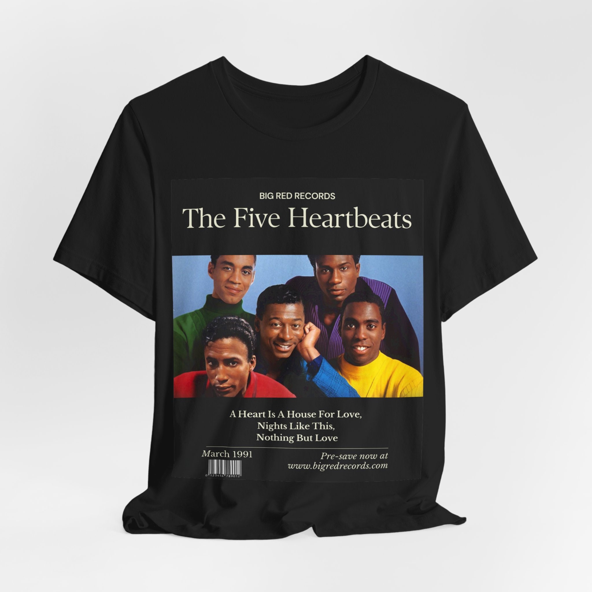The Five Heartbeats Unisex Jersey Short Sleeve Tee, Summer Casual Shirt, All Size Available
